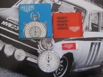Heuer Trackmate Working Stopwatch, Un-used Original Box & Warranty. Fixed Price $265.50.