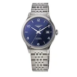 New Longines Record Chronometer Automatic Blue Dial Men's Watch L2.820.4.96.6. Fixed Price $1275.00.