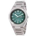 Citizen Zenshin Three-hand Green Dial Men's Watch AW0130-85X. Fixed Price $327.54.