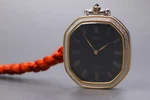 Vtg 1981 Mint Seiko Pocket Watch Exceline 1400-7760 Black Dial Qz Womens Japan. Fixed Price $149.90.