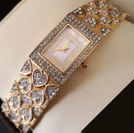 Elgin Ladies Gold-tone, Austrian-crystals, Dress Watch, EG8012. Fixed Price $36.00.