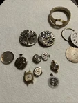 Antique Buren Pocket Movement With Other Swiss Watches Lot. Fixed Price $145.00.