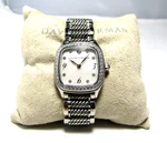 David Yurman Sterling Silver 25MM Mop Diamond Bezel & Numbers Watch. Fixed Price $1499.00.