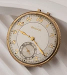 Bulova 17J 17AH Pocket Watch 10K Rose Gold Plated As Is** - 491B. Fixed Price $99.99.
