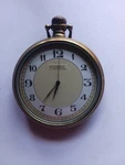 Vintage Fossil "new Old Stock" 45MM Pocket Watch, Model VT-2519, Quartz. Fixed Price $34.99.