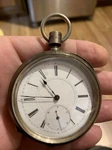Vtg Antique Paul Laval Silver Key Wind Pocket Watch Rare Chaux De Fonds 24706. Fixed Price $297.00.