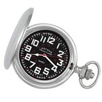 Gotham Men's Silver-tone Railroad Polished Finish Covered Quartz Pocket Watch. Fixed Price $64.95.