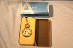 New United States Army Military Pocket Watch W/ Chain Tin Orig Box By Avon. Fixed Price $14.99.