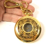 Joy &iman Pocket Watch Gold With Filigree Design Clip - New Battery Mint. Fixed Price $15.00.