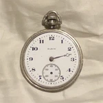Elgin Men Pocket Watch, Trivoli Case. Fixed Price $80.00.