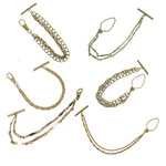 Vintage Mens Upcycled 2 Strand Chain For Pocket Watch Of Vest Choice Design. Fixed Price $14.69.