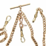 Snake Pocket Watch Chain 18IN Necklace Double Albert Repro Victorian Men's. Fixed Price $54.00.