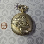 Train Locomotive Pocket Watch White Face Geneva Gold Tone Steampunk (no Glass). Fixed Price $13.99.