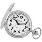 Gotham Men's Silver-tone Low Vision Polished Finish Covered Quartz Pocket Watch. Fixed Price $64.95.