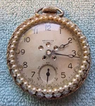 Vintage Westclox Scotty Pocket Watch - Custom Pearl & Rhinestone Dial Running. Fixed Price $44.95.