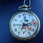 Vintage Mickey Mouse Bradley Pocket Watch -- Model 6938. Fixed Price $60.00.