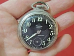 Westclox Scotty Shock-resistant Pocket Watch Black Dial Illuminous Numbers, Runs. Fixed Price $29.89.