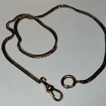 Antique Signed H.c. & Co. Gold Filled Curb Link Pocket Watch Chain. Fixed Price $80.00.