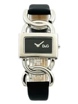D&g Dolce Gabbana DW0562 Women's Donna Stainless Steel Black Leather Watch. Fixed Price $206.63.