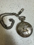 Eagle Pocket Watch Gift Gold Tone Quartz Japan Movement W-chain Untested. Fixed Price $9.99.