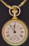 Vintage Westclox The Conductor Train Pocket Watch Wind Up Runs Cracked Crystal. Fixed Price $35.99.