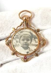 Antique Victorian Memorable Photo Pendant Locket With Baby Hair.. Fixed Price $169.99.