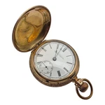 Runs 1897 Waltham 18S Gold Filled Hunter Pocket Watch Bird Engraved Lot. Fixed Price $345.00.