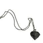 Heart Pocket Watch Womens Silver Tone Quartz Necklace Chain Pendant Hunter Case. Fixed Price $12.99.