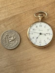 Antique Tavannes Pocket Watch 20 Year Gold Filled Case Runs 0S 7J Swiss. Fixed Price $106.25.