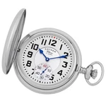 Gotham Men's Silver-tone Double Hunter 17 Jewel Mechanical Pocket Watch. Fixed Price $239.95.