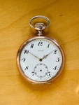 2P829 Antique Zenith Silver Pocket Watch. Fixed Price $475.74.
