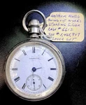 Working 1880 Waltham 18S Champion Model 1879 11J Sterling Silver Case. Fixed Price $483.89.