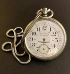 Vintage Antique Cortebert Pocket Watch Case Nickel Chrome 50MM. Fixed Price $49.00.