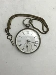 Antique Ancre Ligne Pocket Watch Silver Tone 15 Quinze Rubis Key Wind With. Fixed Price $99.99.