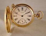 Waltham "riverside Maximus" 23J 14K Gold Filled Hunter Case 16S Pocket Watch. Fixed Price $1375.00.