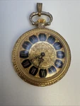 Sheffield Womens Gold Tone Swiss Manual Wind Pendant Pocket Watch!!. Fixed Price $45.00.