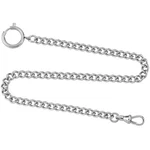 Gotham Stainless Steel Pocket Watch Fob Curb Link 14" # Gwcstlchain. Fixed Price $29.95.