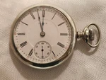 Antique Elgin 17 Jewels Nickel Pocket Watch. Fixed Price $129.99.