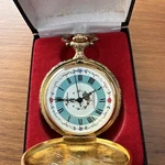 Vintage Majestic Swiss Pocket Watch 17JEWELS Hunter Case Scenic Engraved Working. Fixed Price $49.95.