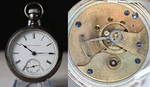 1886 Illinois Kw Pocket Watch 11J Rare Fahys Silver Pair Case Screw-in Key Ticks. Fixed Price $300.00.
