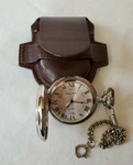 Silver Tone Colibri Quartz Pocket Watch With Case Number #1 Dad Chain. Fixed Price $42.75.