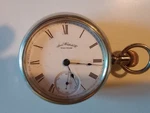 1886-1887 Waltham Size 18S 15J, Refurbished, Chrome Pocket Watch. Fixed Price $200.00.