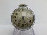 18 Size Waltham 17 Jewel "p Bartlett" With Unusual Conversion Dial. Runs Well.. Fixed Price $333.96.