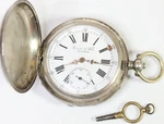 Antique Swiss 875 Silver Perret & Fils Brenets Pocket Watch Serviced W239. Fixed Price $299.99.