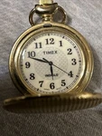 Timex Indiglo Pocket Watch Gold Tone Hunter Case Quartz Classic Style. Fixed Price $140.00.