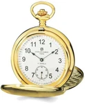Charles Hubert Ip-plated Stainless Steel White Dial Pocket Watch XWA4338. Fixed Price $468.95.