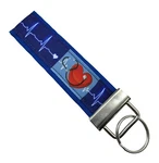Medical Chain, Nurse Fob, Fabric Doctor On Blue Background. Fixed Price $9.99.