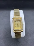 Milan MLN780 Women Gold Quartz Watch PC21 Japan Movt Rhinestone Bezel. Fixed Price $14.76.