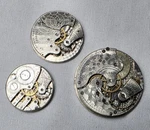 3 Pocket Watch Mechanical Movements Elgin Waltham Trenton Parts Repair Steampunk. Fixed Price $44.50.