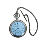 Antique Hampden Dueber 10K Gold Filled 21 Jewel Pocket Watch & Chain 3". Fixed Price $255.50.